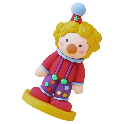 VICASKY Miniatur Clown Deko Figur Kunststoff für Garten Cake Topper Tischdeko Kinderzimmer Familienparty Zubehör von VICASKY