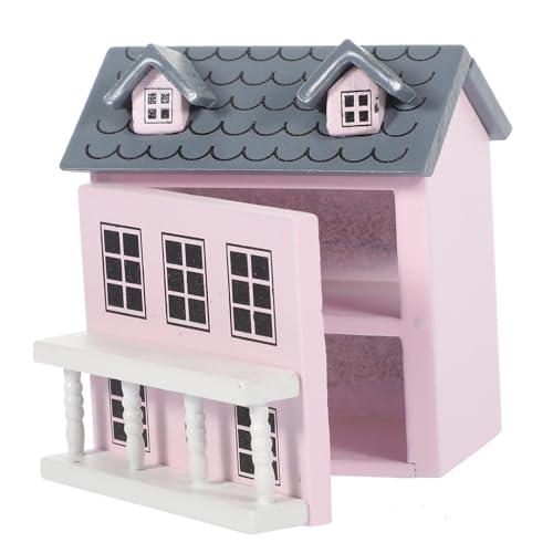 VICASKY Miniatur Dekoration Europäischer Stil Realistisches Mini Haus für Puppenhaus Tisch und Regal Deko Langlebig Gefertigt von VICASKY