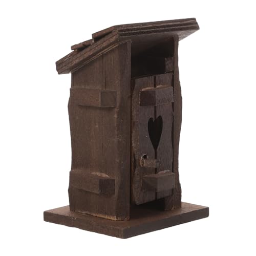 VICASKY Miniatur Dorfhütte DIY Puppenhaus Badezimmer Figur für Feengarten Handgefertigt Realistische Details Rustikales Design für Sandspielzeug und Miniatur Szenen VICASKY Miniatur Dorfhütte DIY Puppenhaus Badezimmer Figur für Feengarten Handgefertigt Realistische Details Rustikales Design für Sandspielzeug und Miniatur Szenen von VICASKY