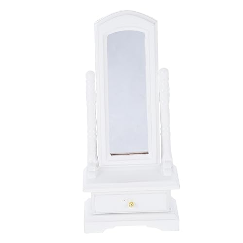 VICASKY Miniatur Dressingspiegel für Puppenhäuser Weißer Ganzkörperspiegel Dekorativ und Praktisch für Raumdekoration Perfektes für Mädchen VICASKY Miniatur Dressingspiegel für Puppenhäuser Weißer Ganzkörperspiegel Dekorativ und Praktisch für Raumdekoration Perfektes für Mädchen von VICASKY