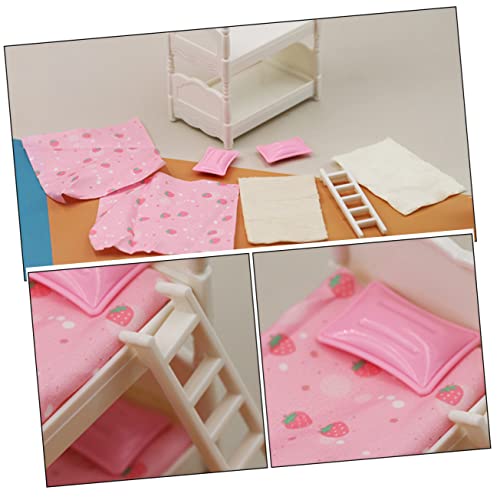 VICASKY Miniatur Etagenbett Puppenhausmöbel Miniaturbett Modell Deko für Puppen Schlafzimmer Zubehör Detailreich Naturgetreu Vielseitig Einsetzbar VICASKY Miniatur Etagenbett Puppenhausmöbel Miniaturbett Modell Deko für Puppen Schlafzimmer Zubehör Detailreich Naturgetreu Vielseitig Einsetzbar von VICASKY