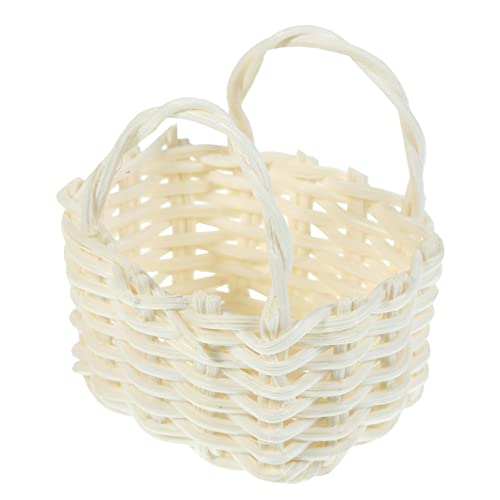 VICASKY Miniatur Geflochtene Körbe Miniatur Mini Handwerk Miniatur Korb Miniatur Korb Möbel Home Decor Miniatur Figuren Korb Modell Home Ornament Holz von VICASKY