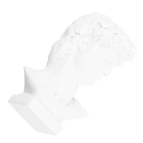 VICASKY Miniatur Griechische Resin Statue David Büste Handgefertigte Kleine Skulptur Dekoratives Dollhouse Ornament Einzigartiges Kunstharzfigürchen für Regale und Schreibtischdeko VICASKY Miniatur Griechische Resin Statue David Büste Handgefertigte Kleine Skulptur Dekoratives Dollhouse Ornament Einzigartiges Kunstharzfigürchen für Regale und Schreibtischdeko von VICASKY