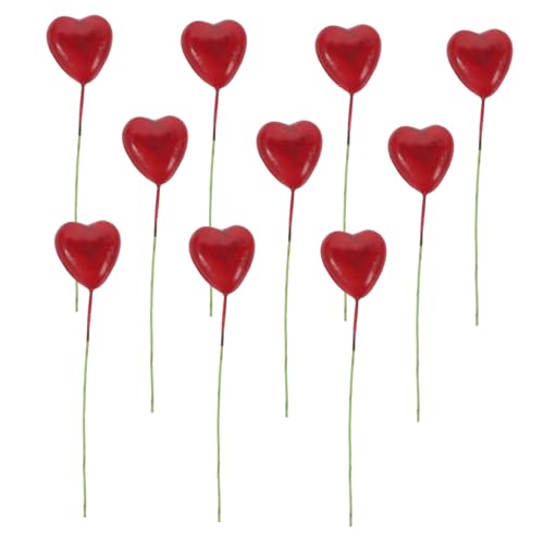 VICASKY Miniatur Herzform Luftballons Mini Ballon Deko für Puppenhaus Geburtstag Party Zubehör Bunte Miniatur Deko für DIY Freunde Familie von VICASKY