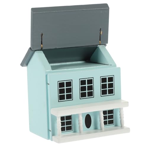 VICASKY Miniatur Holz Villa Modell Süße Puppenhaus Deko Kompakt für Spiel und Büro Hochwertige Verarbeitung Realistisches Design für Sammler VICASKY Miniatur Holz Villa Modell Süße Puppenhaus Deko Kompakt für Spiel und Büro Hochwertige Verarbeitung Realistisches Design für Sammler von VICASKY