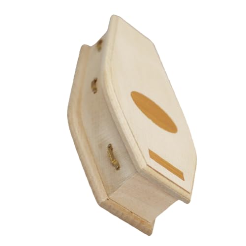 VICASKY Miniatur Holzsarg DIY Miniaturmöbel Unvollendete Mini Dekoration für Puppenhaus Halloween Deko Kleine Holzkiste Robust Formbeständig von VICASKY