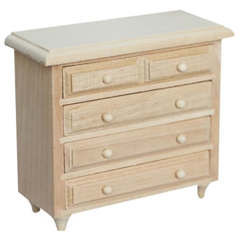 VICASKY Miniatur Holzschrank für Puppenhaus Mini House Cabinet Niedliches Möbelstück für Tischornament aus Hochwertigem Holz Gefertigt Detailgetreu und Leicht VICASKY Miniatur Holzschrank für Puppenhaus Mini House Cabinet Niedliches Möbelstück für Tischornament aus Hochwertigem Holz Gefertigt Detailgetreu und Leicht von VICASKY