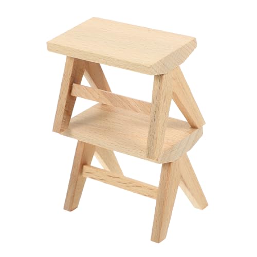 VICASKY Miniatur Holzstuhl Für Puppenhaus Mini öbel Zubehör Für Puppenstube Ideales Für Kreatives Rollenspiel Und Fantasievolles VICASKY Miniatur Holzstuhl Für Puppenhaus Mini öbel Zubehör Für Puppenstube Ideales Für Kreatives Rollenspiel Und Fantasievolles von VICASKY