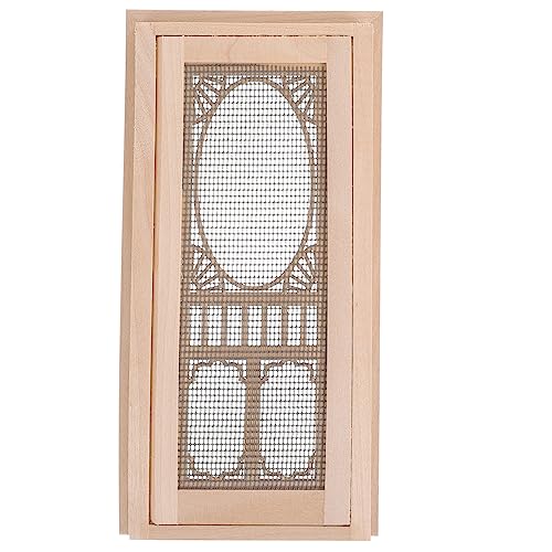 VICASKY Miniatur Holztür für Puppenhaus Kleine Hohltür aus Hochwertigem Holz Handwerkskunst für DIY Projekte und Mini Haus Dekorationen von VICASKY