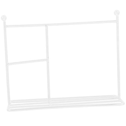 VICASKY Miniatur Puppenbekleidungsständer Weißer Kleiderständer Für Puppenhaus Puppenmöbel Für Puppenbekleidung Und Accessoires Puppenhaus Zubehör von VICASKY