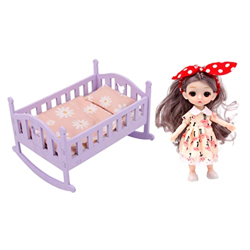 VICASKY Miniatur Puppenbett Set aus Holz Realistisches Puppenhaus Zubehör Detailreiche Kinderzimmer Dekoration Vielseitig Einsetzbar Leicht und Platzsparend für Puppenhaus Schlafzimmer VICASKY Miniatur Puppenbett Set aus Holz Realistisches Puppenhaus Zubehör Detailreiche Kinderzimmer Dekoration Vielseitig Einsetzbar Leicht und Platzsparend für Puppenhaus Schlafzimmer von VICASKY