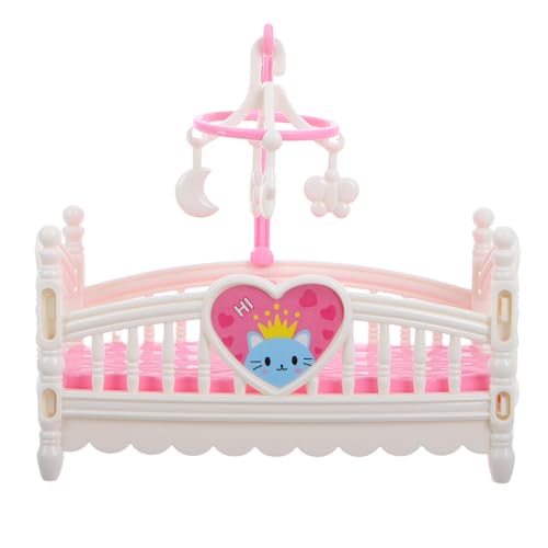 VICASKY Miniatur Puppenhaus Babybett Weiß Miniaturmöbel Cartoon Kinderbett Detailreiches Design Kuscheliges Mini Kinderbett Puppenhaus Dekoration VICASKY Miniatur Puppenhaus Babybett Weiß Miniaturmöbel Cartoon Kinderbett Detailreiches Design Kuscheliges Mini Kinderbett Puppenhaus Dekoration von VICASKY