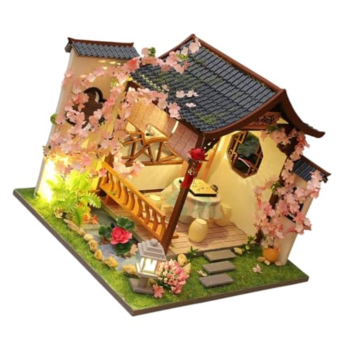 VICASKY Miniatur Puppenhaus Modell Mit -lichtern Kreatives Bastelset Für Schlafzimmerdekoration Verschleißfestes Design Für Geburtstage Und Bastelliebhaber VICASKY Miniatur Puppenhaus Modell Mit -lichtern Kreatives Bastelset Für Schlafzimmerdekoration Verschleißfestes Design Für Geburtstage Und Bastelliebhaber von VICASKY