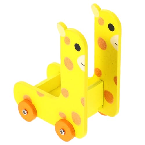 VICASKY Miniatur Puppenhaus Möbel Langhals Giraffen Aufbewahrungswagen Modell Vielseitiger Miniatur Aufbewahrungswagen für Puppenhaus Dekoration und Kleine Gegenstände Robustes von VICASKY