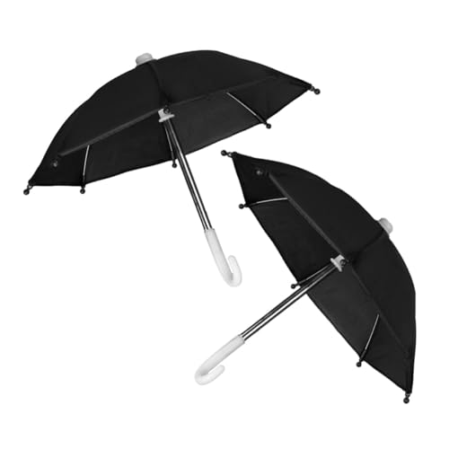 VICASKY Uv Schirm Miniatur Regenschirm Für Puppenhaus Schwarze Mini Regenschirme Für Puppenmöbel Und Hausdekoration Perfektes Zubehör Für Kreative Miniatur Layouts Kleiner Regenschirm Sturmfest von VICASKY