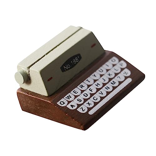 VICASKY Miniatur Retro Schreibmaschine aus Vintage Deko Figur für Puppenhaus Tisch Regal als und Fotodekorationsobjekt von VICASKY