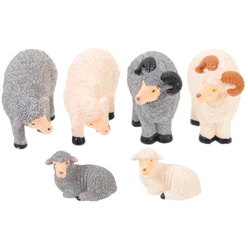 VICASKY Miniatur Schaf Figuren Resin Schafe Für Garten Dekoration Mikro Landschaft Heim Deko üße Tiermodelle Für Tisch Und Vitrine Mischfarben VICASKY Miniatur Schaf Figuren Resin Schafe Für Garten Dekoration Mikro Landschaft Heim Deko üße Tiermodelle Für Tisch Und Vitrine Mischfarben von VICASKY