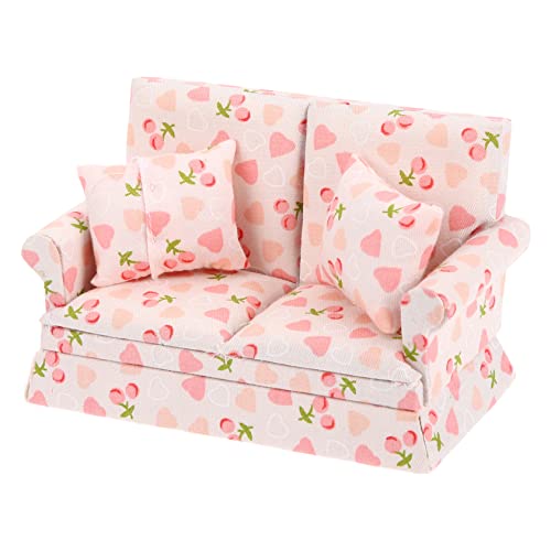 VICASKY Miniatur Sofa Deko Puppenhaus Möbel Modernes Miniatur Wohnzimmer Couch Modell Langlebig Kindgerecht für Schreibtisch Schlafzimmer und Kinderzimmer Dekoration VICASKY Miniatur Sofa Deko Puppenhaus Möbel Modernes Miniatur Wohnzimmer Couch Modell Langlebig Kindgerecht für Schreibtisch Schlafzimmer und Kinderzimmer Dekoration von VICASKY