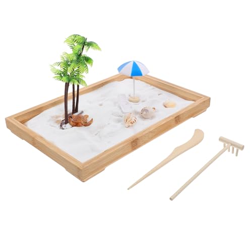 VICASKY Miniatur Strand Zen Garten mit Meeresmotiven Stressabbau Sandbox für Büro und Zuhause Kreatives Meditationsspielzeug mit Sand und Tierfiguren Geschenkidee für Entspannung VICASKY Miniatur Strand Zen Garten mit Meeresmotiven Stressabbau Sandbox für Büro und Zuhause Kreatives Meditationsspielzeug mit Sand und Tierfiguren Geschenkidee für Entspannung von VICASKY