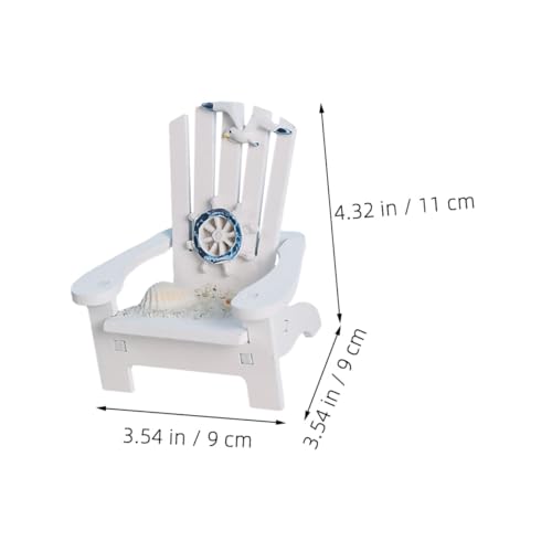 VICASKY Miniatur Strandstuhl aus Sicherem Material Fein Gearbeitet Leichter Mini Deko Liegestuhl für Puppenhaus Micro Landschaft Kompakt und Dekorativ für Schreibtisch und Raumgestaltung von VICASKY