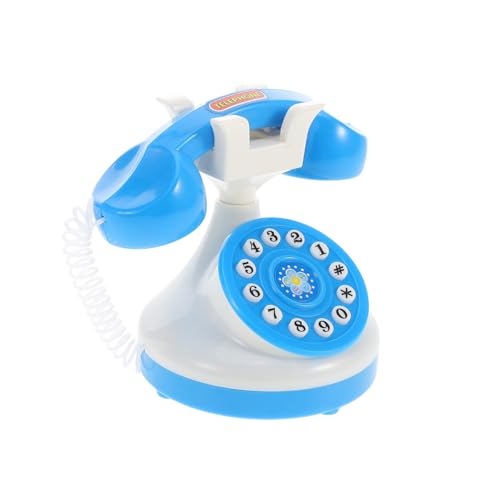 VICASKY Miniatur Telefon für Kleinkinder Realistisches Vintage Wählscheiben Telefon Pädagogisches Kunststoff Spielzeughandy Leicht Tragbar Fördert Kreatives Rollenspiel Zufällige Farbe von VICASKY