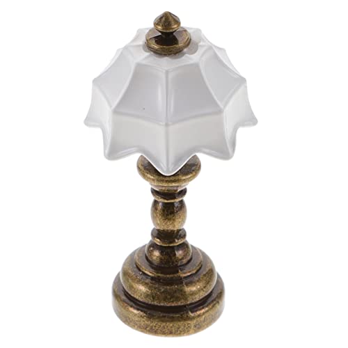 VICASKY Miniatur Dekoration Puppenhaus Szene Tisch Lampe 1:12 Mini Puppenhaus Zubehör Warme Hause Schmuck von VICASKY