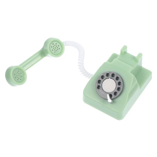 VICASKY Miniatur Vintage Telefon Modell Grün Puppenhaus Deko Detailreiche PP Figur Kompakt Zubehör für Puppenhaus Szenen und Geschenke VICASKY Miniatur Vintage Telefon Modell Grün Puppenhaus Deko Detailreiche PP Figur Kompakt Zubehör für Puppenhaus Szenen und Geschenke von VICASKY
