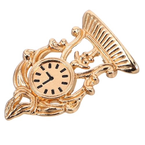 VICASKY Miniatur Vintage Uhr Miniatur Tischuhr Goldfarben Elegantes Puppenhaus Zubehör Kompakte Antike Hausdekoration Bjd Dollhouse Möbel Modell VICASKY Miniatur Vintage Uhr Miniatur Tischuhr Goldfarben Elegantes Puppenhaus Zubehör Kompakte Antike Hausdekoration Bjd Dollhouse Möbel Modell von VICASKY