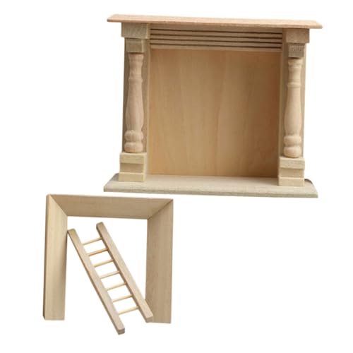 VICASKY Miniatur-puppenhaus-holzkamin-bausatz Unfertige Möbel Maßstab 1:12 Puppenhaus-miniaturzubehör Simulationskamin Für Spielset VICASKY Miniatur-puppenhaus-holzkamin-bausatz Unfertige Möbel Maßstab 1:12 Puppenhaus-miniaturzubehör Simulationskamin Für Spielset von VICASKY