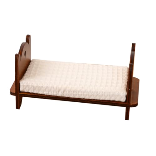 VICASKY Modell mit Vintage Stil Platzsparendes Puppenbett für Puppenhaus Schlafzimmer und Miniatur Sammlungen VICASKY Modell mit Vintage Stil Platzsparendes Puppenbett für Puppenhaus Schlafzimmer und Miniatur Sammlungen von VICASKY