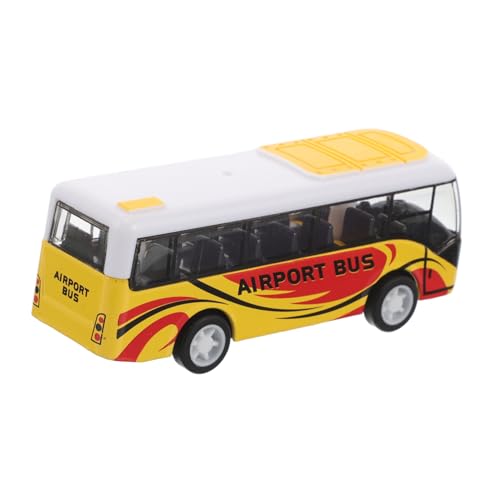 VICASKY Modellauto Aus Legierung Flughafen-spielzeugautos Aus Druckguss Stadtfahrzeuge Aus Druckguss Stadtspielzeugbusse Druckgussfahrzeuge Metallbusse Kleine Autos Stadtbus von VICASKY