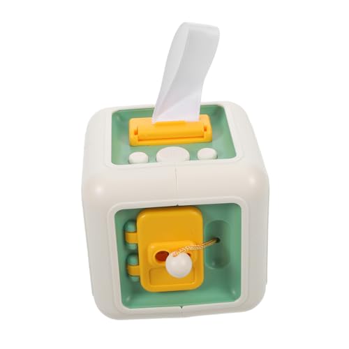 VICASKY Montessori Busy Activity Cube Lernspielzeug für Kleinkinder Fördert Räumliches Denken Formenerkennung Feinmotorik Montessori Kreativspielzeug für Junge Mädchen Jungen Mädchen von VICASKY