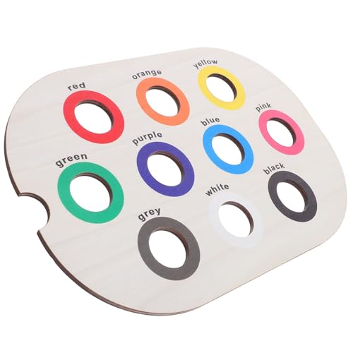 VICASKY Montessori Farbensortierbrett Holzspielzeug Feinmotorik Lerntray für Kleinkinder Sensorisches Sortierspiel Hand-Auge-koordination und Eltern-Junge Mädchen-interaktion VICASKY Montessori Farbensortierbrett Holzspielzeug Feinmotorik Lerntray für Kleinkinder Sensorisches Sortierspiel Hand-Auge-koordination und Eltern-Junge Mädchen-interaktion von VICASKY