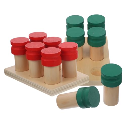 VICASKY Montessori Riechflasche Teilig Holzspielzeug für Kleinkinder Ab Monate Pädagogisches Lernspielzeug Stabile Sensorikbox für Wahrnehmung und Kommunikation VICASKY Montessori Riechflasche Teilig Holzspielzeug für Kleinkinder Ab Monate Pädagogisches Lernspielzeug Stabile Sensorikbox für Wahrnehmung und Kommunikation von VICASKY