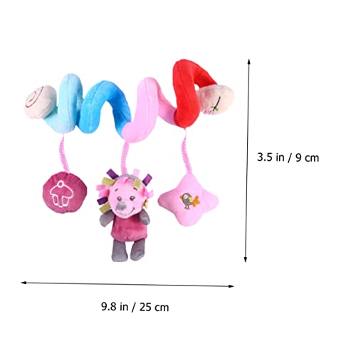 VICASKY Multifunktionales Babyspiralspielzeug mit Klingel Weiches Plüsch Rasselspielzeug für Kinderwagen Babybett und Autositz Sicher Leicht Farbenfrohes Greifspielzeug für Frühkindliche von VICASKY
