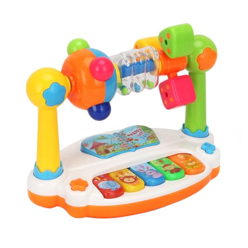 VICASKY Multifunktionales Musikspielzeug Für Buntes Leuchtendes Klavier Mit Musik Und Drehfunktion Frühkindliche Bildungsspielzeuge Für Babys Und Kleinkinder von VICASKY