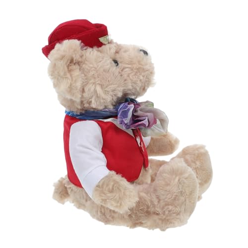 VICASKY Niedliche Bärenpuppe Stofftier aus Weichem Plüsch Dekorative Bärenfigur für für Kleinkinder und Bezaubernde Deko für Zuhause VICASKY Niedliche Bärenpuppe Stofftier aus Weichem Plüsch Dekorative Bärenfigur für für Kleinkinder und Bezaubernde Deko für Zuhause von VICASKY
