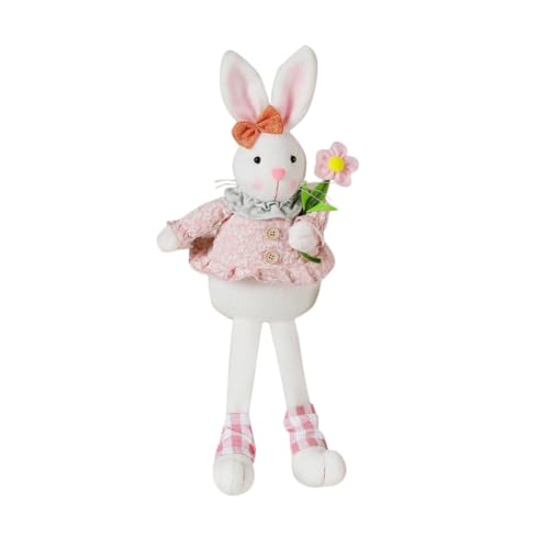 VICASKY Niedliche Osterhasen Deko Plüschfigur Sitzender Rosa Hase Langlebiges Material Lebensechte Osterparty Dekoration für Wohnzimmer Schlafzimmer Garten Perfektes Kuscheltier und VICASKY Niedliche Osterhasen Deko Plüschfigur Sitzender Rosa Hase Langlebiges Material Lebensechte Osterparty Dekoration für Wohnzimmer Schlafzimmer Garten Perfektes Kuscheltier und von VICASKY