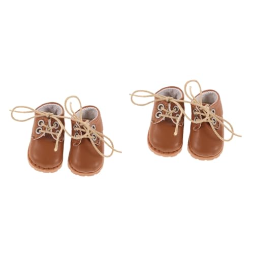 VICASKY Niedliche Puppenschuhe Für 15-20 cm Große Puppen – Mini-Fingerschuhe Zwergenschuhe Und Elfenschuhe Aus Hochwertigem PU Leder Ideales Puppenzubehör Für Kreative Spielmomente von VICASKY