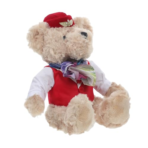 VICASKY Niedlicher Bär Plüschpuppe Kuscheltier Dekoration für Feste und Bequem für Sammler und Bärenliebhaber Vielseitig für Partys VICASKY Niedlicher Bär Plüschpuppe Kuscheltier Dekoration für Feste und Bequem für Sammler und Bärenliebhaber Vielseitig für Partys von VICASKY