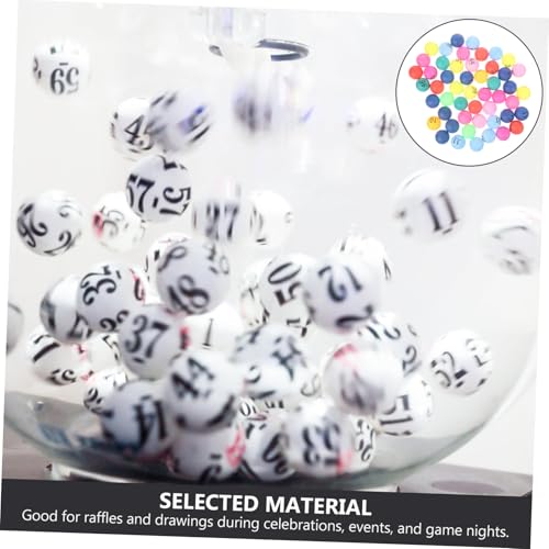 VICASKY Nummerierte Bunte aus Wiederverwendbare Leichte Party spielkugeln mit Klaren Zahlen zum Befüllen für Spiele und Unterhaltung Langlebig und Farbfest von VICASKY