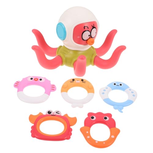 VICASKY Octopus Ring Toss Spiel Wasserspielzeug für Badewanne und Schwimmbad Vielseitig Hand-Auge-koordination und Feinmotorik mit Sicherem Material von VICASKY