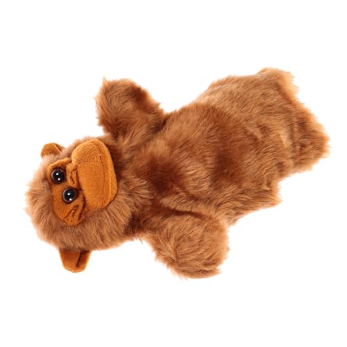 VICASKY Orang-Utan-Tierhandpuppe Puppen kinderpuppe Educational Toys Gorilla-Handpuppe Stofftier Handpuppe Bär Handpuppe Puppen zum Geschichtenerzählen Tierpuppe Plüsch Brown von VICASKY