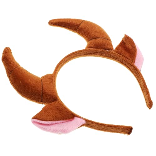 VICASKY Oxhorn Stirnband Tierohren Party Kopfschmuck Cartoon Kostüm Haarreif für Jungen Mädchen Cosplay Fasching VICASKY Oxhorn Stirnband Tierohren Party Kopfschmuck Cartoon Kostüm Haarreif für Jungen Mädchen Cosplay Fasching von VICASKY
