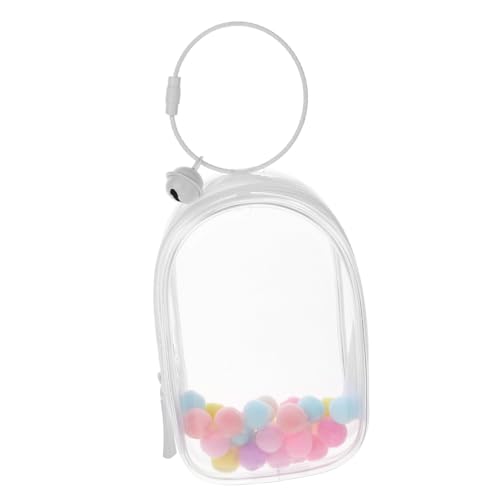 VICASKY PVC Transparente Puppentasche mit Glocke und Ring Klare Displaytasche für Mini Puppen und Figuren Tragbar für Sammler und Unterwegs Hochwertige PVC Aufbewahrung VICASKY PVC Transparente Puppentasche mit Glocke und Ring Klare Displaytasche für Mini Puppen und Figuren Tragbar für Sammler und Unterwegs Hochwertige PVC Aufbewahrung von VICASKY