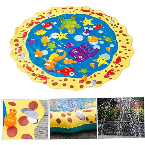 VICASKY Aufblasbare Wassersprinkler Spielmatte für Kinder PVC Wasserspielzeug Lustige Wassermatte für Garten und Pool Faltbare Sprühspielmatte Outdoor Spielzeug VICASKY Aufblasbare Wassersprinkler Spielmatte für Kinder PVC Wasserspielzeug Lustige Wassermatte für Garten und Pool Faltbare Sprühspielmatte Outdoor Spielzeug von VICASKY