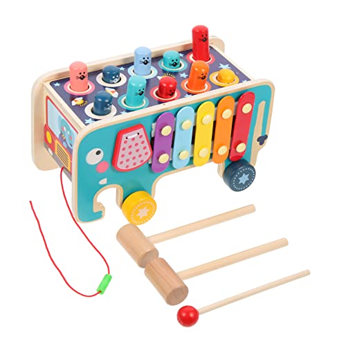 VICASKY Spielen Für Kinder 1 Set Klopfspielzeug Xylophon Für Pädagogisches Musikinstrument Zur Der Handkoordination Und Motorik Bunte Cartoon Elefant Version Mit Tapping Spiel Holzspielzeug Baby VICASKY Spielen Für Kinder 1 Set Klopfspielzeug Xylophon Für Pädagogisches Musikinstrument Zur Der Handkoordination Und Motorik Bunte Cartoon Elefant Version Mit Tapping Spiel Holzspielzeug Baby von VICASKY