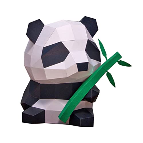 VICASKY Papiermodell Panda Dekoration DIY Origami Tierform Handgemachte Geometrische Papierskulptur Für Kinderzimmer Partys Und Feste Einfach Zusammenzubauen Ohne Schere von VICASKY