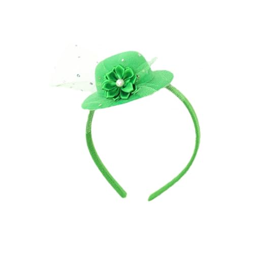 VICASKY Patrick's Day Haarreif Grün mit Kleinem Hut Stabiles Material Dekorativer Haarschmuck für Erwachsene Einzigartiges Irisches Fest Accessoire für Karneval und Party VICASKY Patrick's Day Haarreif Grün mit Kleinem Hut Stabiles Material Dekorativer Haarschmuck für Erwachsene Einzigartiges Irisches Fest Accessoire für Karneval und Party von VICASKY