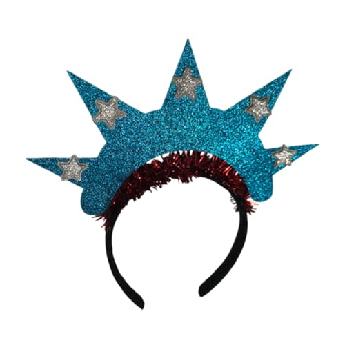 VICASKY Patriotisches Stirnband Unabhängigkeitstag Kopfschmuck aus Glitzer und Tinsel Vielseitig für Frisuren und Outfits Amerikanisches Party Accessoire Langlebig und Stilvoll von VICASKY